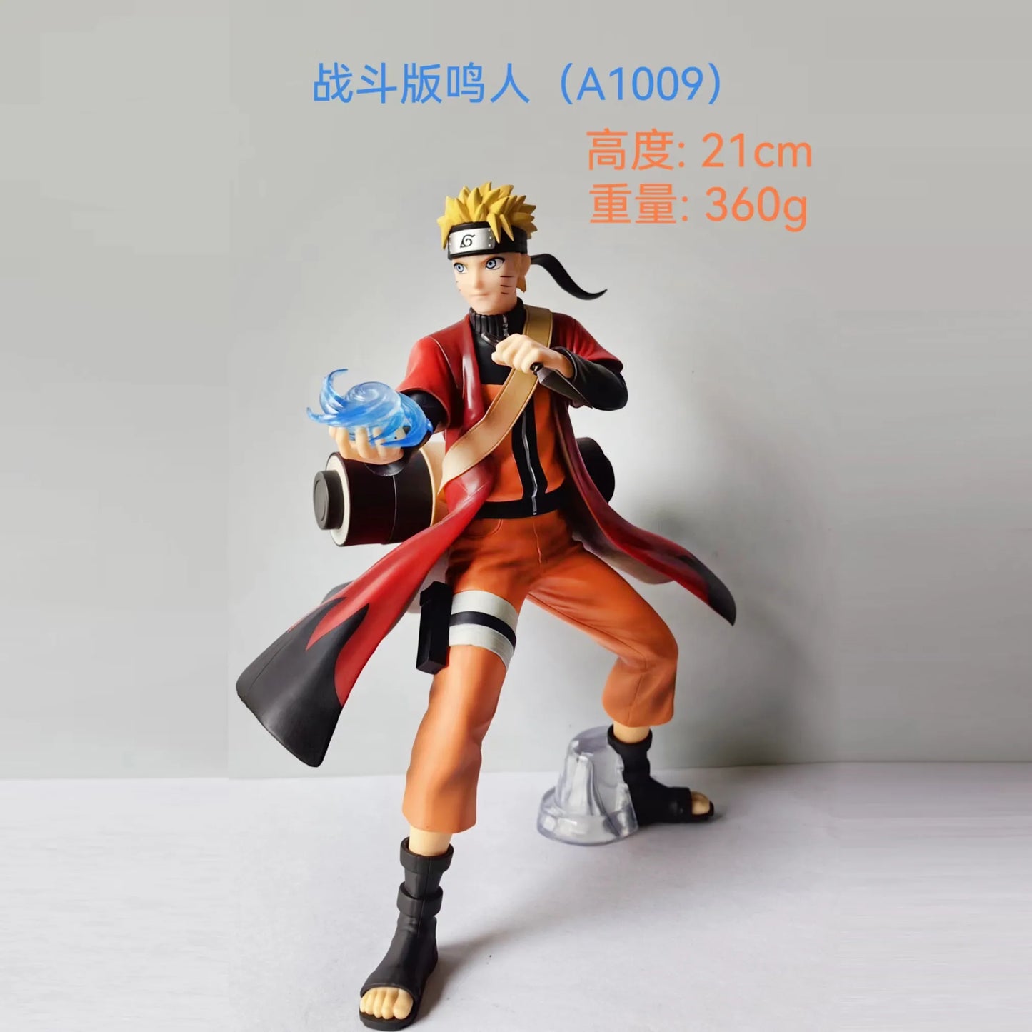 22CM Anime Naruto Uzumaki Naruto Sage Mode Rasengan Battle Form Model Uchiha Sasuke Toy Gift Collection Aciton Figure Kakashi