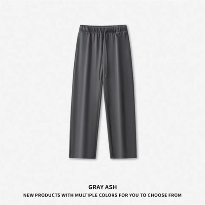 ZODF 2025 Winter Man Basic 420gsm Straight Pants Unisex Loose Clean Fit Sport Trousers Brand Streetwears HY0061