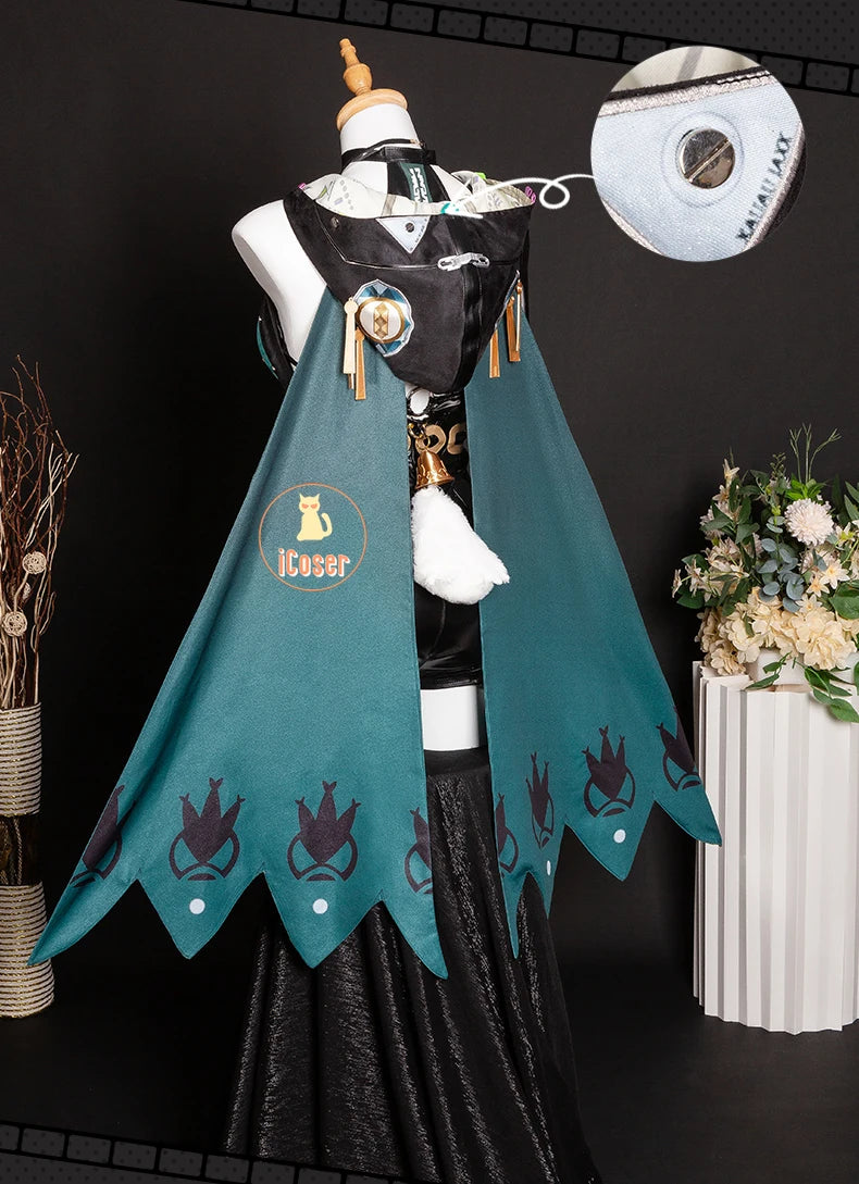 Zenless Zone Zero Lucia Cosplay Costume Wig Uniform Horns Headwear Tail Spook Shack Halloween Party for Women Girls Role Play