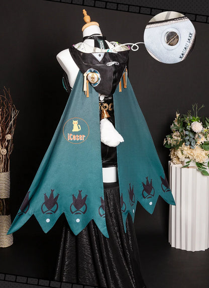 Zenless Zone Zero Lucia Cosplay Costume Wig Uniform Horns Headwear Tail Spook Shack Halloween Party for Women Girls Role Play