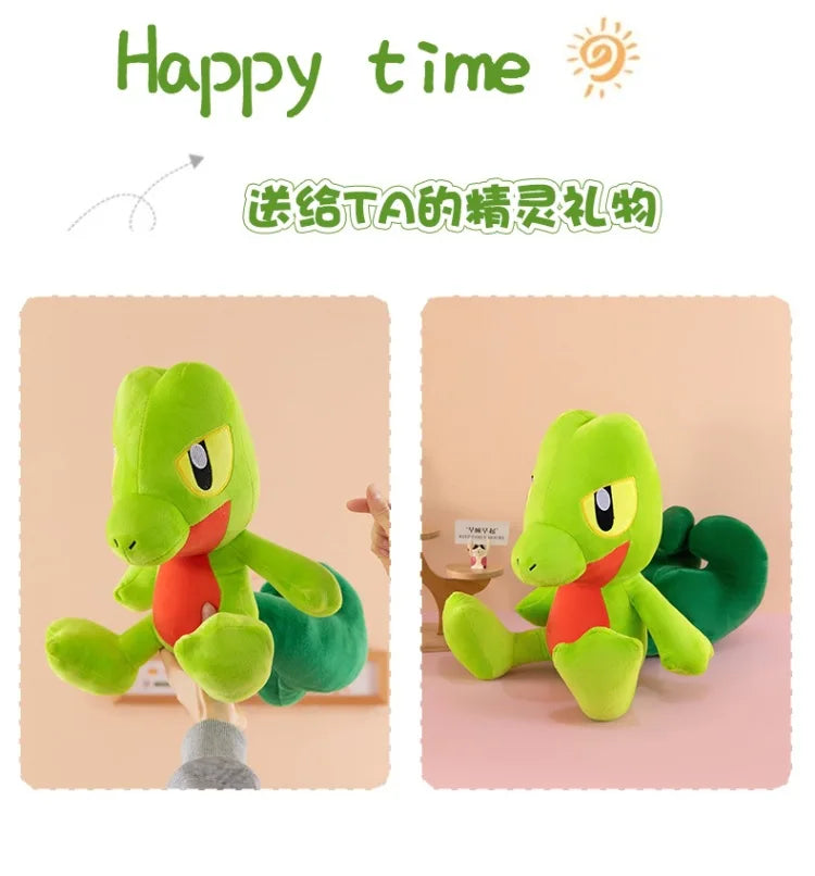 35-60CM Big Size Treecko Plushies Pokemon Anime Cartoon Peluche Kawaii Ornament Comfortable Soft Doll Children's Toy Gifts