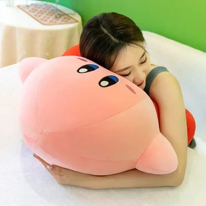 50cm Big Size Kirby Anime Plush Stuffed Doll Pink Plushies Pillow Room Decorated with Kawaii Peluche Children's Holiday Gifts