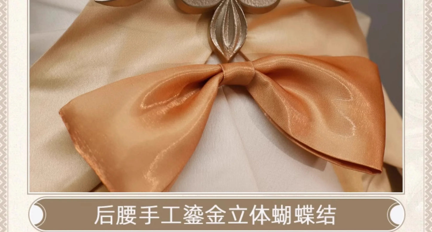 Honkai Star Rail Aglaea Memosprite Cosplay Costume Tailor Dress Summon Amphoreus The Goldweaver Halloween Party for Women Props