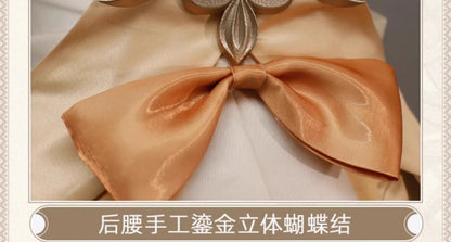 Honkai Star Rail Aglaea Memosprite Cosplay Costume Tailor Dress Summon Amphoreus The Goldweaver Halloween Party for Women Props