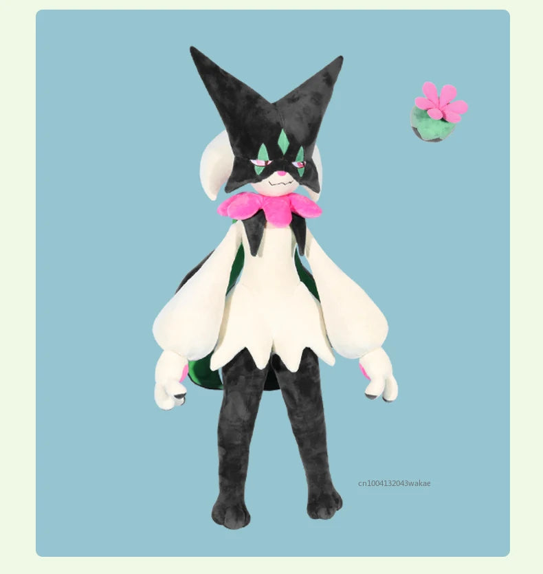 150CM Meowscarada Plush Big Size Pokemon Plushie Cartoon Anime Stuffed Kawaii Ornament Comfortable Soft Doll Toy Ornament Gift