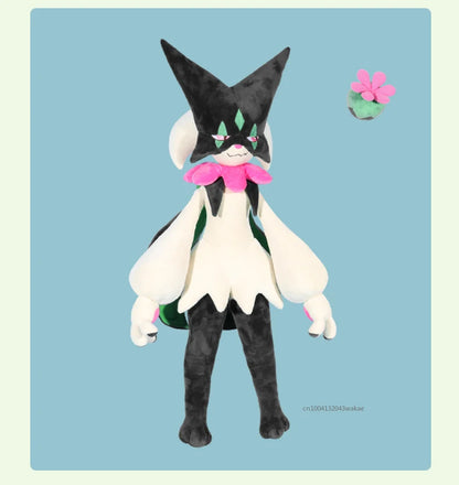 150CM Meowscarada Plush Big Size Pokemon Plushie Cartoon Anime Stuffed Kawaii Ornament Comfortable Soft Doll Toy Ornament Gift