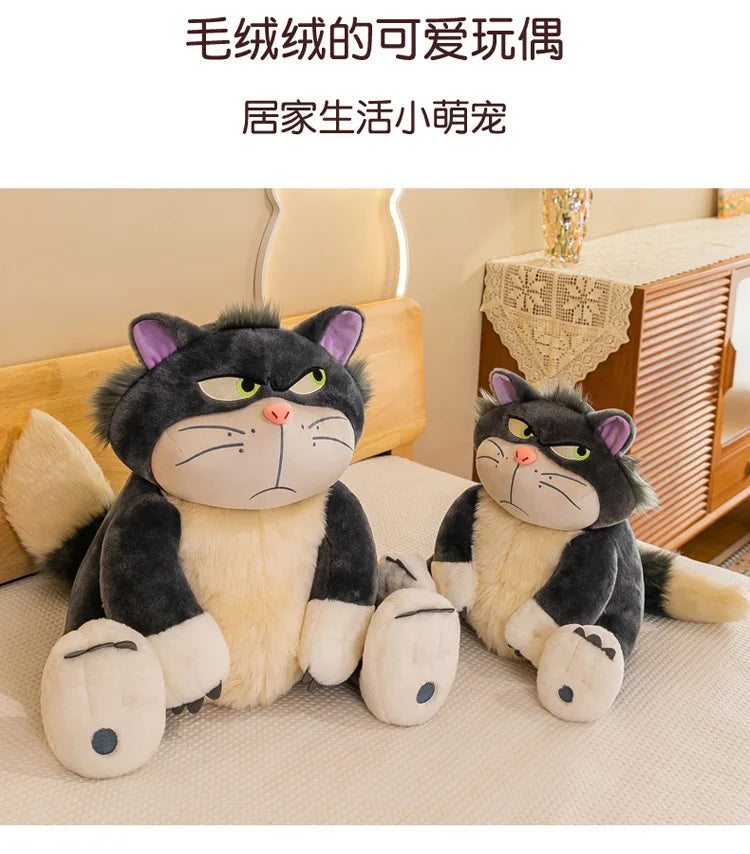45/60/80cm Big Size Disney Lucifer Kawaii Anime Plush Stuffed Doll Room Decoration Cartoon Plushie Pillow Ornament Children Gift