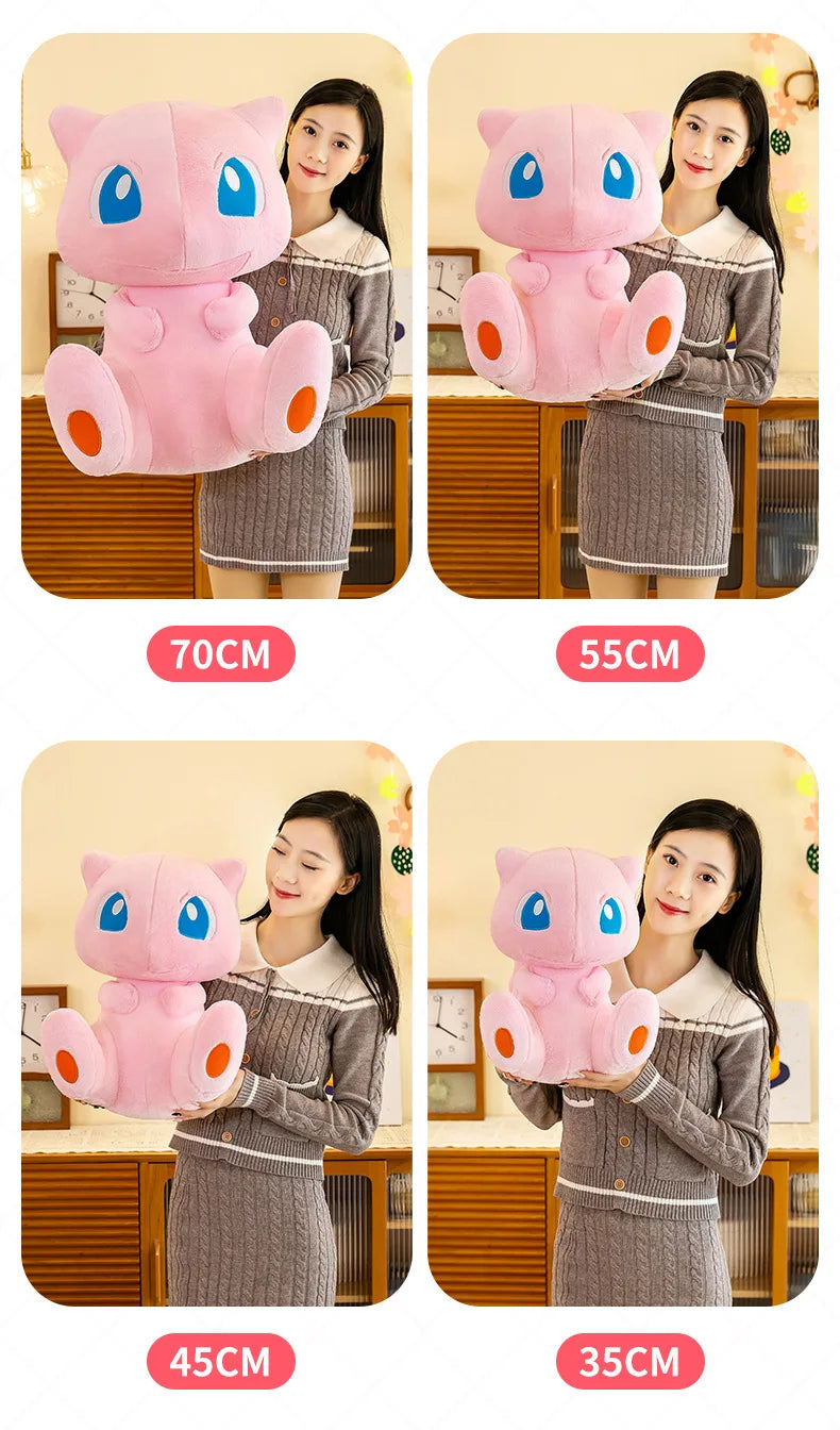 45/55cm Big Size Pokemon Mew Cartoon Anime Plush Stuffed Doll Room Decoration Plushies Pillow Peluche Ornaments Children's Gifts