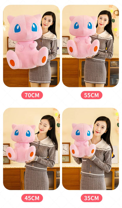 45/55cm Big Size Pokemon Mew Cartoon Anime Plush Stuffed Doll Room Decoration Plushies Pillow Peluche Ornaments Children's Gifts