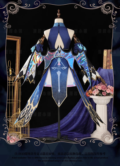 iCoser Honkai Star Rail Cerydra Cosplay Costume Wig Dress Uniform Amphoreus Halloween Party for Women Girls Festival Cos Props