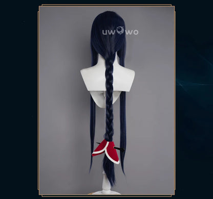 IN STOCK UWOWO Ahri Cosplay Wig Game League of Legends/LOL: Ahri Wig Champion Cosplay Wigs Ahri Hair Dark Blue 100cm Long Wig