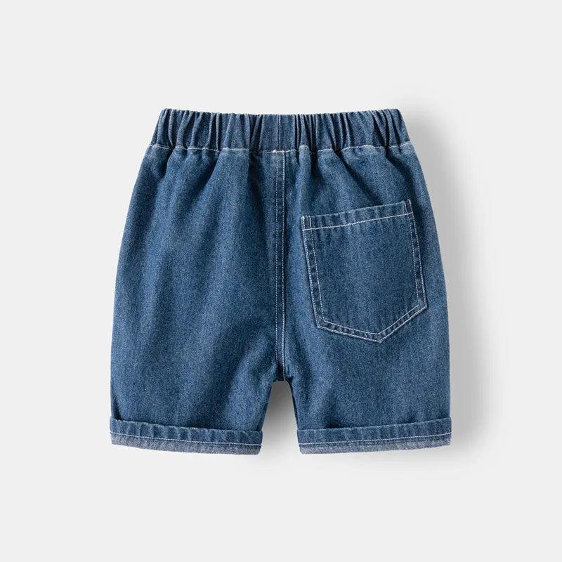 Toddler Boy Denim Shorts 1 to 2 3 4 5 6 7 Years 2024 Blue Kids Girl Jeans Shorts Black Soft Cotton Children Short Pants Clothing