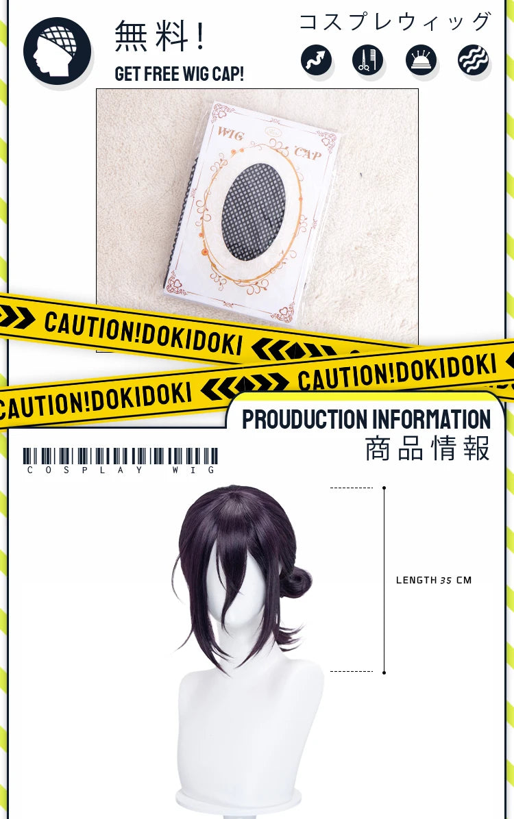 IN STOCK Powerr Hayakawaa Himenoo Makimaa Denjii Rezee Quanxii Angel Devil Yoshidaa Wig Anime DokiDoki Women Free Wig Cap