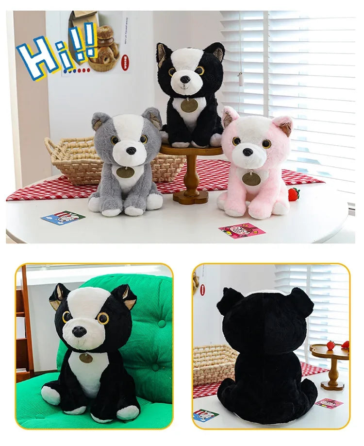 New 3 Colors 20-35cm Bulldog Plush Stuffed Puppy Doll Cute Puppy Plush Kawaii Animal Toy Children's Birthday Gift Doll Kids To