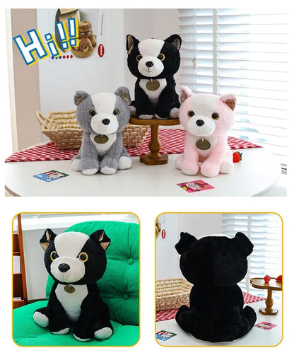 New 3 Colors 20-35cm Bulldog Plush Stuffed Puppy Doll Cute Puppy Plush Kawaii Animal Toy Children's Birthday Gift Doll Kids To