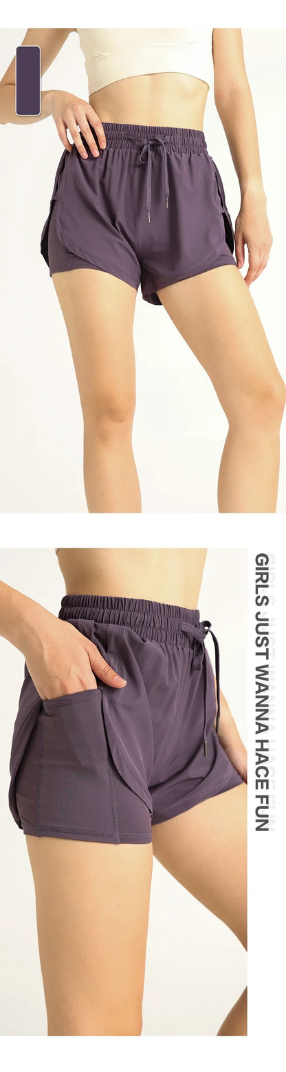 Codex Sports Women’s Lightweight High Waist Loose Yoga Shorts Quick Dry Breathable Athletic Running Outdoor