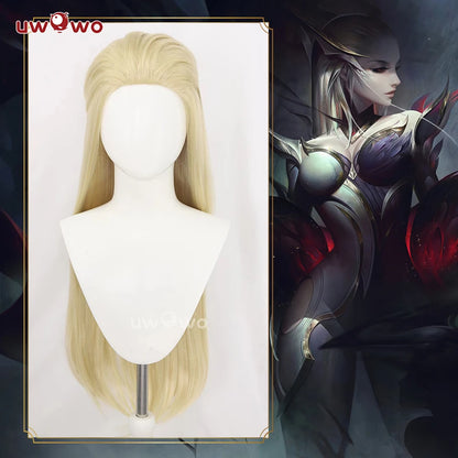 UWOWO Evelynn Wig Game  League of Legends/LOL Coven Evelynn Cosplay Wig Lace wig Lace hair Long Hair Yellow Hair 90CM New Style