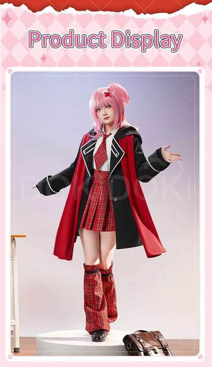 Hinamori Amu Cosplay Costume Anime Shugo Chara! Cosplay DokiDoki-SR Women Cute School Uniform JK Hinamori Amu Cosplay