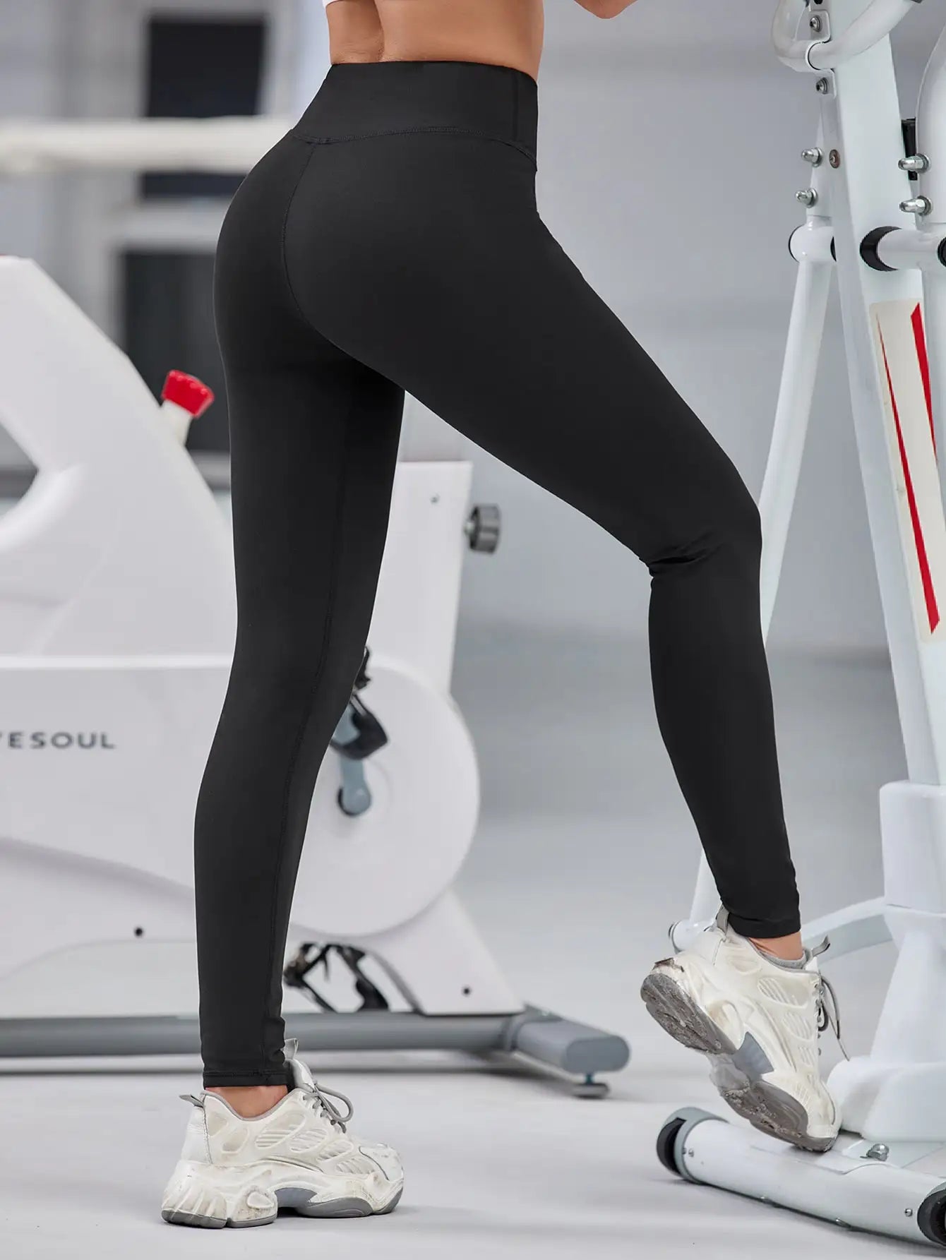 Women High Waist Sport Leggings Push Up Naked Feeling Yoga Running Gym Tights
