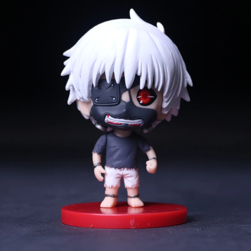 8CM Touka Kirishima Uta Kaneki ken Tsukiyama ShU Suit Figure Anime Tokyo Guru Mini Model Toy Gift Collection Ornaments PVC Dolls