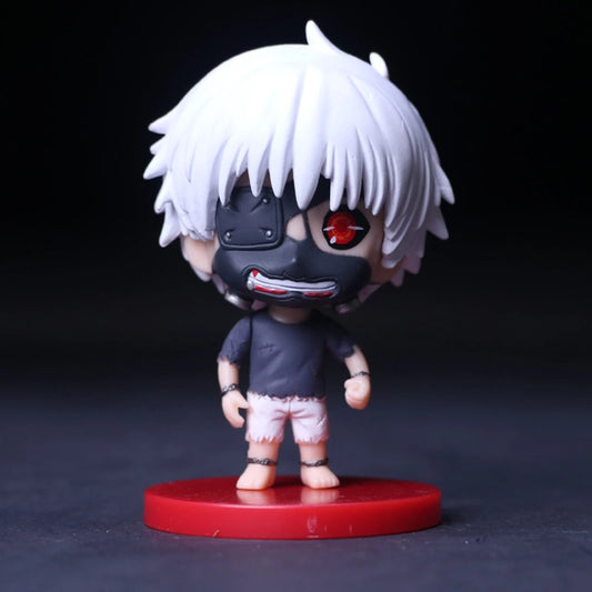 8CM Touka Kirishima Uta Kaneki ken Tsukiyama ShU Suit Figure Anime Tokyo Guru Mini Model Toy Gift Collection Ornaments PVC Dolls