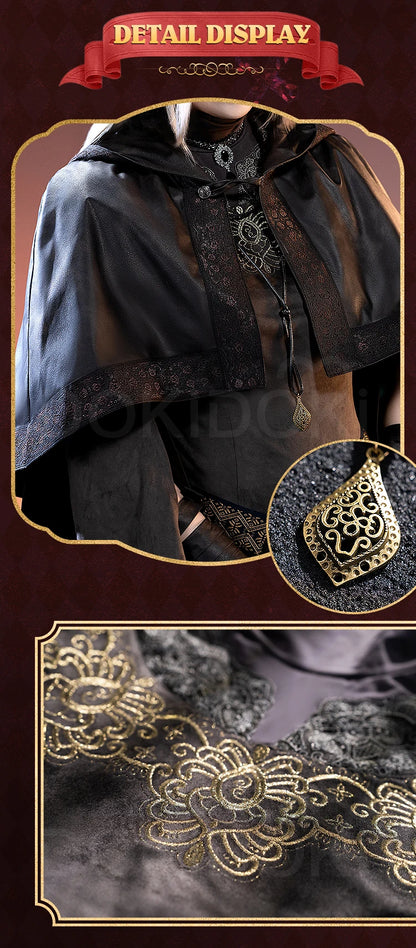 IN STOCK The Fire Keeper Cosplay Costume Game Dark Souls【S-3XL】DokiDoki-R Women Halloween Fire Keeper Cape Eye Mask Plus Size