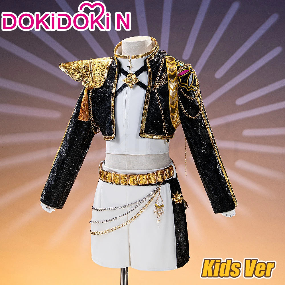 【Last Batch】IN STOCK Miraa Rumii Cosplay Costume【110-150】DokiDoki-N Halloween Family Girls Black Golden Suit Plus Size