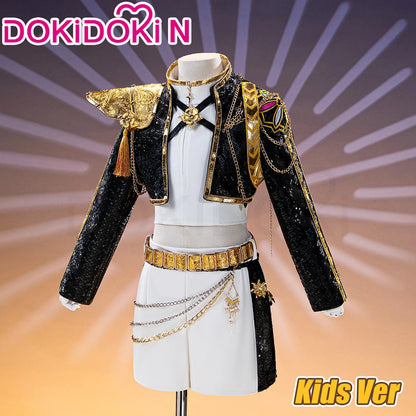 【Last Batch】IN STOCK Miraa Rumii Cosplay Costume【110-150】DokiDoki-N Halloween Family Girls Black Golden Suit Plus Size
