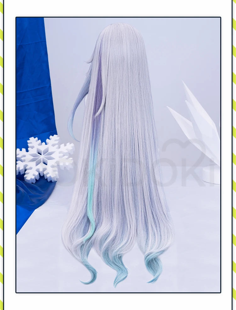 Skirk Cosplay Costume Game Genshin Impact【S-2XL】DokiDoki-SR Skirk Wig Women Halloween Costume Plus Size