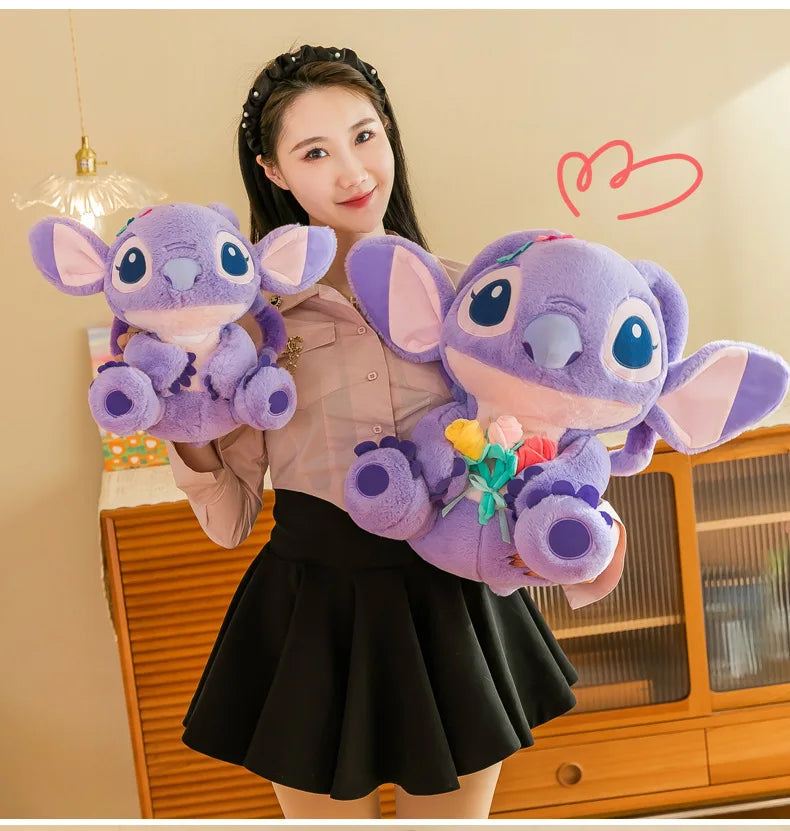 35/55/70CM Big Size Disney Stitch Cute Anime Plush Stuffed Doll Room Decoration Peluche Pillow Kawaii Plushies Ornaments Gifts