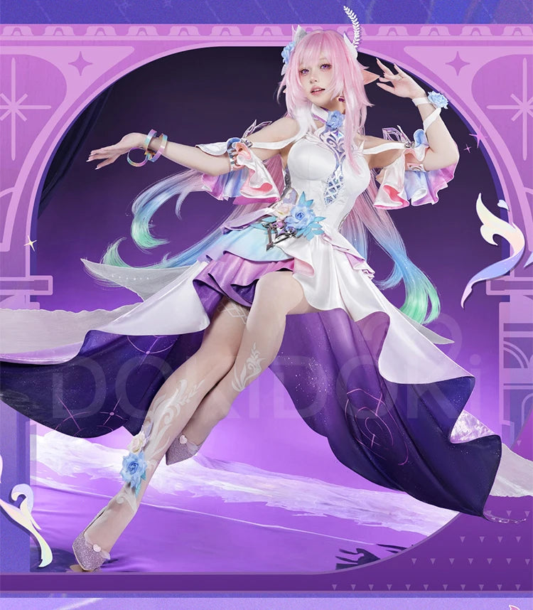 IN STOCK Cyrene Cosplay Costume Game Honkai: Star Rail【S-2XL】DokiDoki-R HSR Cyrene Dress Veil Plus Size