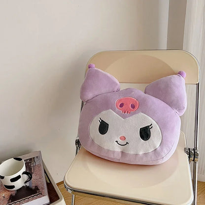 Sanrio Very Soft Kuromi Back Cushion Throw Pillow Sofa Bed Room Decor Comfortable Japanese Style Pillow Gifts Girl