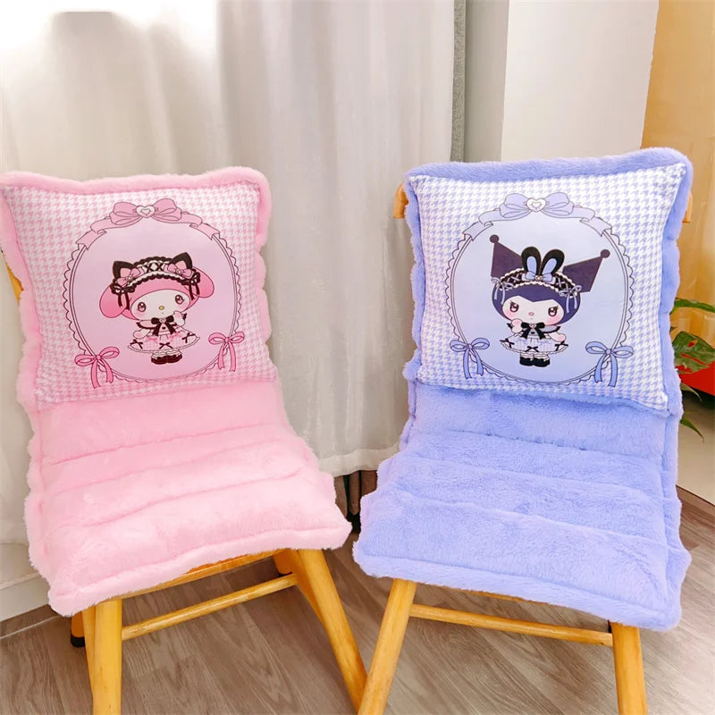 Sanrio Lovely One-piece Seat Cushion Kuromi My Melody Kawaii Japanese Style Sitting Cushion Chair Comfortable Home Decor Girl