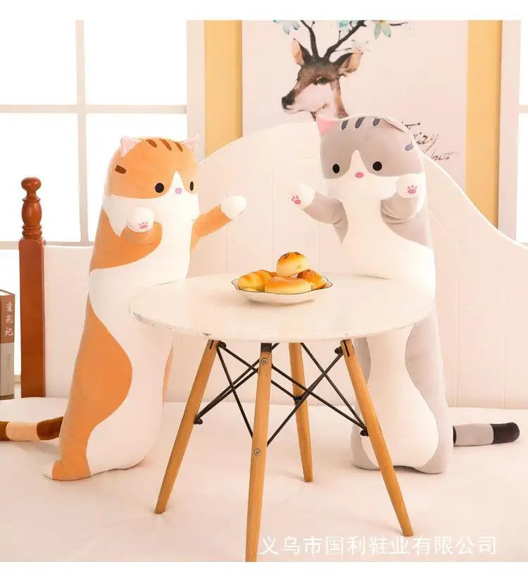 New Long Cat Plush Pillow Wings Colorful Sofa Pillow Bed Pillow Doll Plush Toy Doll Children's Birthday Christmas Gift