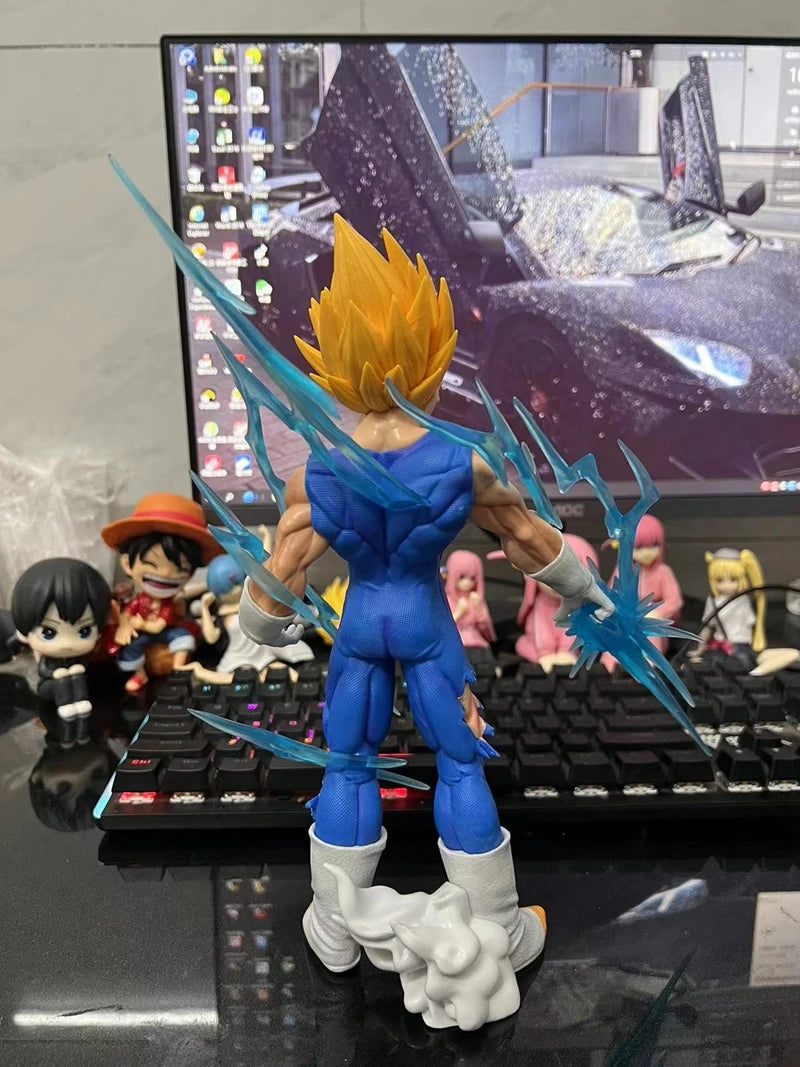28cm Dragon Ball Z Anime Figure Majin Vegeta Action Figure GK Super Saiyan Vegeta Figurine Adult Collection Model Toys Gifts