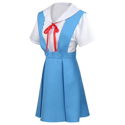 Homchee Trends Ayanami Rei Cosplay Dress Set Cotton Polyester