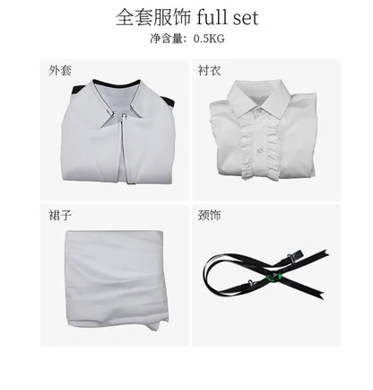 Anime Rock Is A Lady's Modesty Otoha Kurogane Cosplay Costume Wig JK Dress Lilisa Suzunomiya Halloween for Women Girls Carnival