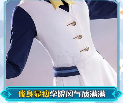 Anime Secrets of The Silent Witch Monica Everett Cosplay Costume Dress College Uniform Headwear Halloween Party for Women Girls