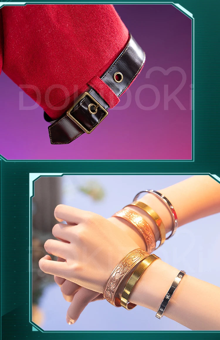 Aerith Cosplay Costume Game FF Cosplay【S-3XL】DokiDoki-SR Women White Dress Aerith Costume Plus Size