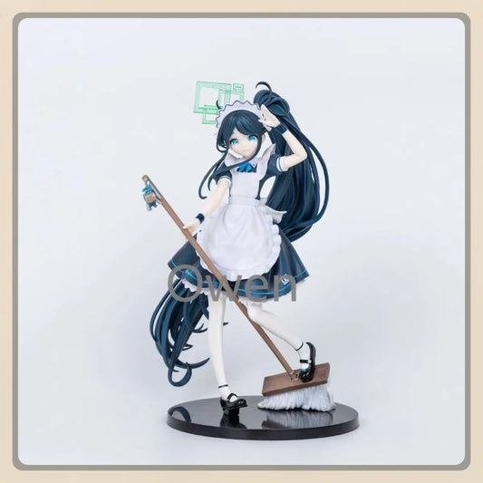 24cm Anime Blue Archive Action Figure Dress Maid Tendou Aris Cute Beautiful Girl Figurine PVC Collection Model Toy Birthday Gift