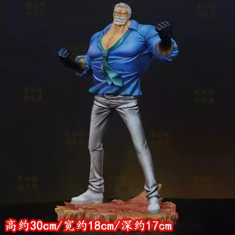 New 30cm One Piece Anime Figure Monkey·D·Garp Desk Decoration Hero Captain Kapp Model Toy For Acg Decoration And Collectibles