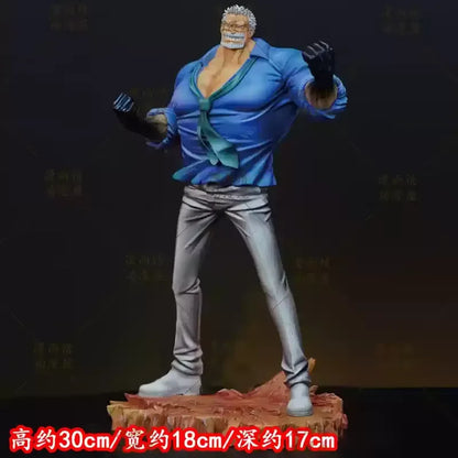 New 30cm One Piece Anime Figure Monkey·D·Garp Desk Decoration Hero Captain Kapp Model Toy For Acg Decoration And Collectibles