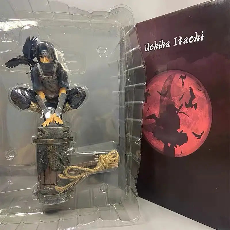 2026 Anime Naruto Anbu Uchiha Itachi Tsukuyomi Sharingan Squatting In·Stock Figure Pvc Model Decoration Collection Toy Gift Ship