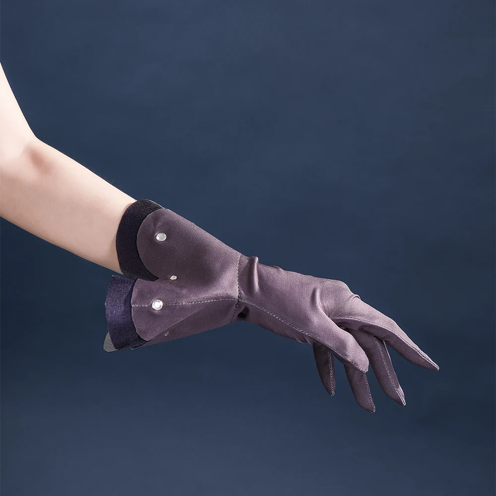 Anime Date A Live Mukuro Hoshimiya Cosplay Costume Dress Spirit Form Outfit Lilac White Astral Qipao Halloween for Women Girls