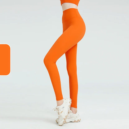 2025 Codex Seamless Yoga Leggings Women’s Sports Tights Gym Workout Fitness Pants Athletic Wear - Bright Orange / S