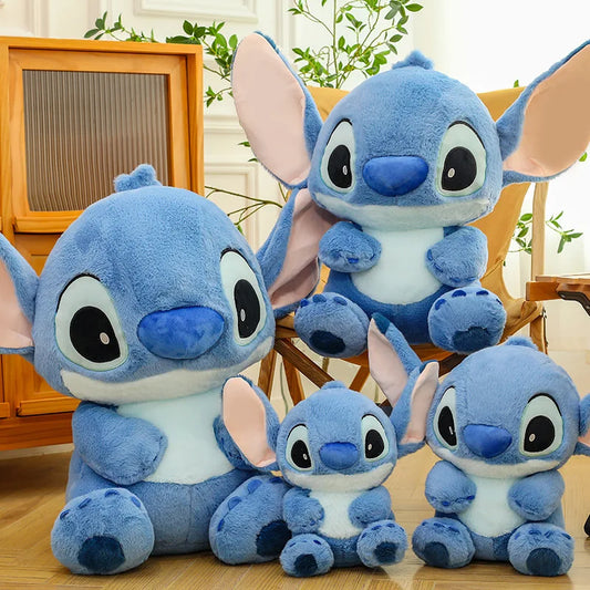 Disney Lilo&Stitch Plush Toys Kawaii Pink/Blue Soft Pillow Stuffed 30-80cm Christmas Gift for Children Anime Plushie Doll Stitch