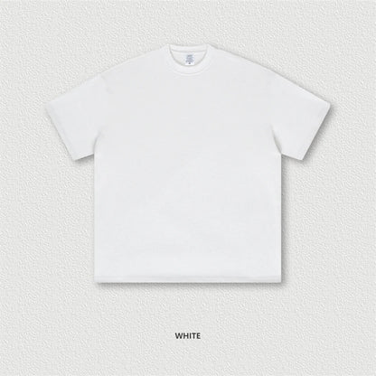 ZODF New 2025 Heavy Weight 305gsm Solid Cotton T Shirts For Men Unisex Summer Oversized Noshrink Basic T-Shirt Brand Tops HY0475