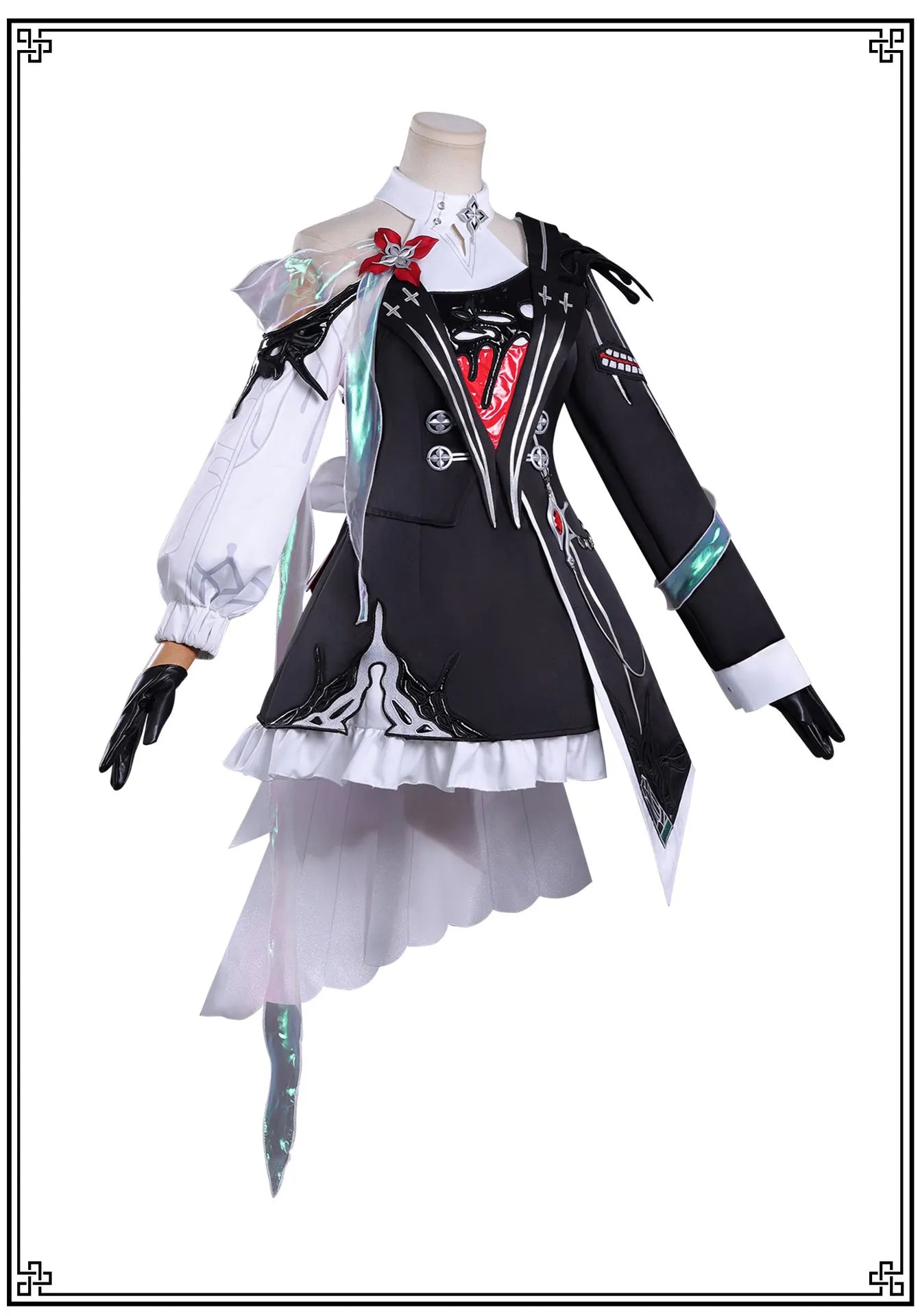 Honkai Star Rail Evernight March 7th Cosplay Costume Wig Dress Earrings Headwear Mysterious Foreign Guest Halloween Party Women