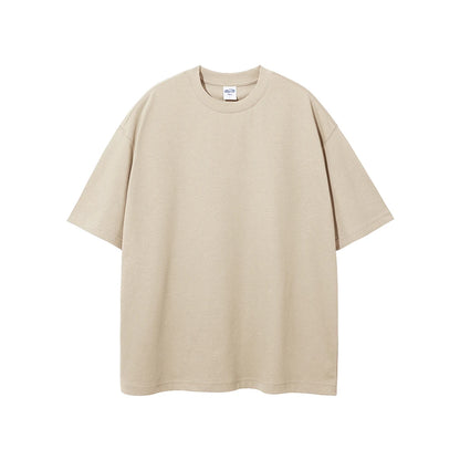 ZODF New Spring Summer Men 305gsm Cotton T Shirts Unisex Heavy Weight Oversized FG Noshrink Basic Solid T-Shirt Tees HY0165