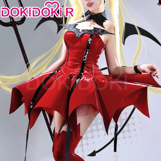 Tsukiyomi Utau Cosplay Costume Anime Shugo Chara Cosplay DokiDoki-R Women Cute Red Dress Tsukiyomi Utau Devil Cosplay Christmas